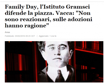 QUELLA SINISTRA E QUEI MEDIA PAZZI PER I FAMILY DAY